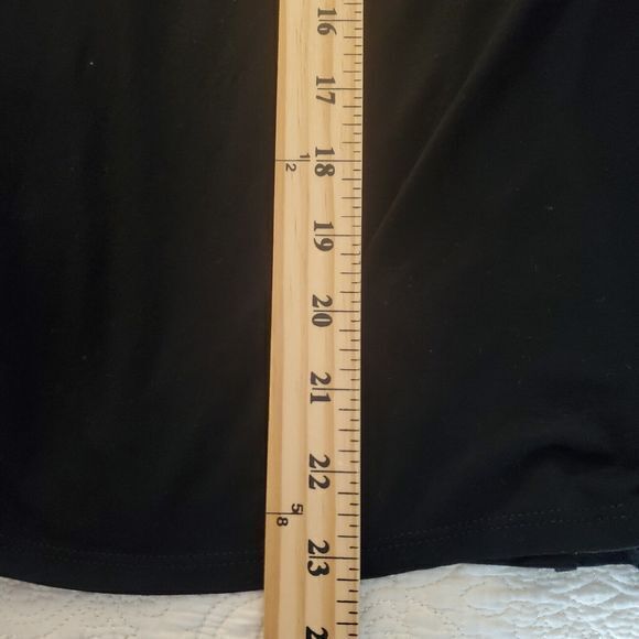 Coldwater Creek Sweater Womens XL BLACK Pullover Knit Stretch V Neck Lightweight - Picture 8 of 10